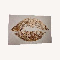Oliver Gal Glam Lips Art