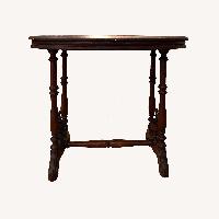 Antique Wooden Console Side Accent Table