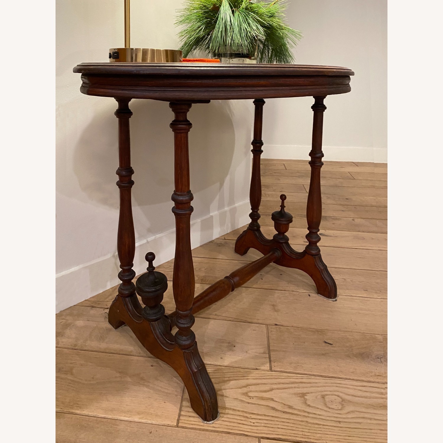 Antique Wooden Console Side Accent Table - image-6