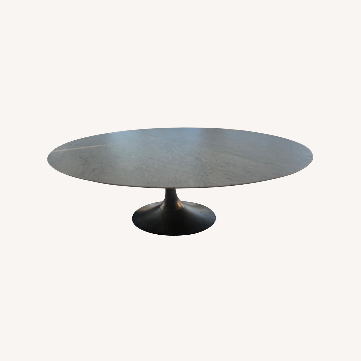 Restoration Hardware Marble Dining Table - image-0