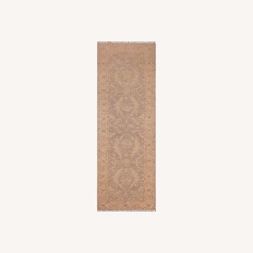 Used Ziegler Grey Beige Wool Runner - 2'7'' x 9'4'' for sale on AptDeco