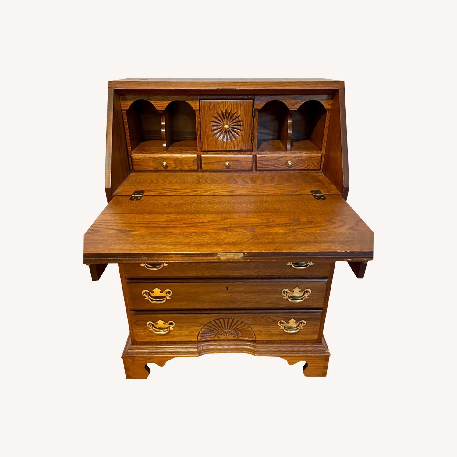 Secretary Desk with Drawers - image-0