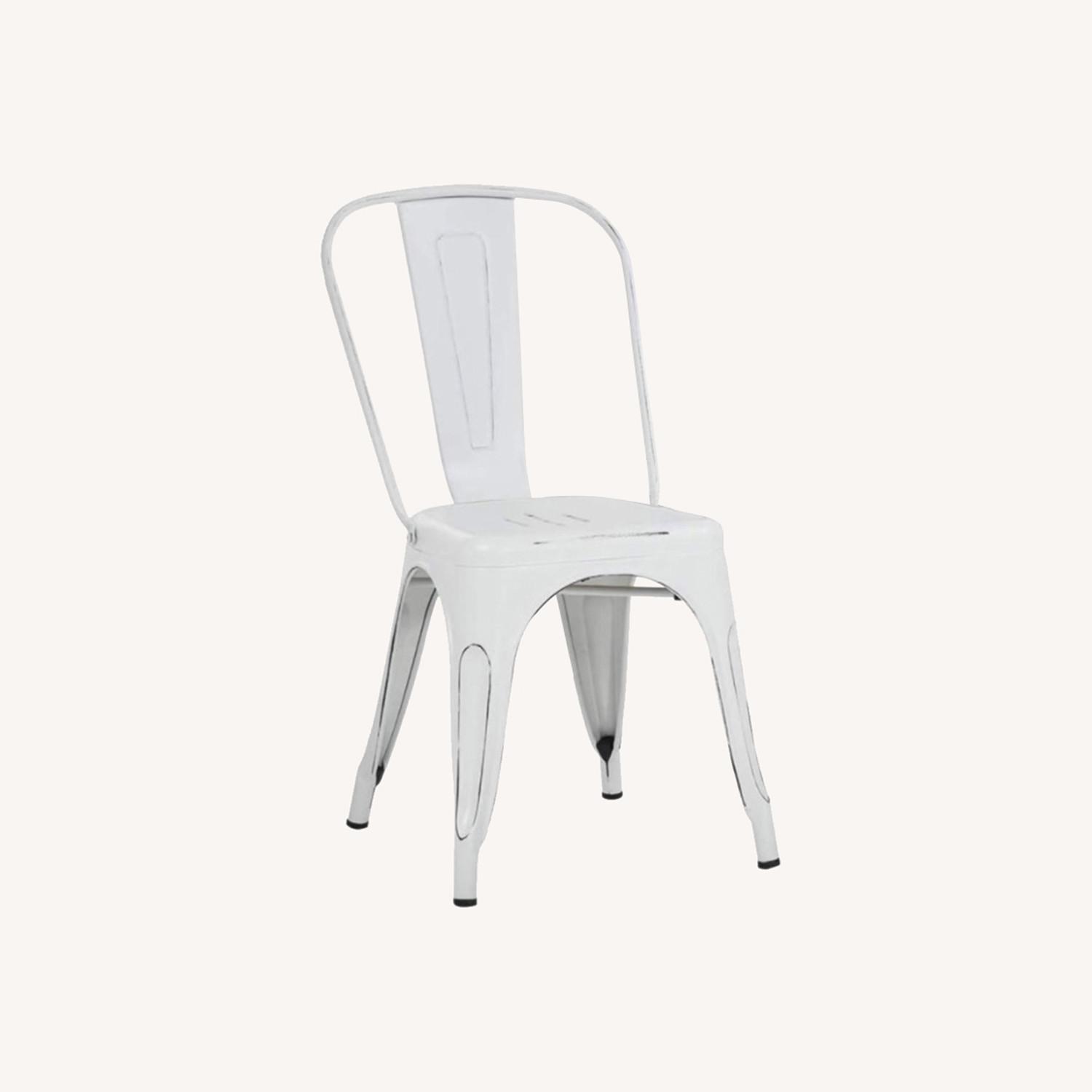 Distressed Metal Dining Chairs - image-0