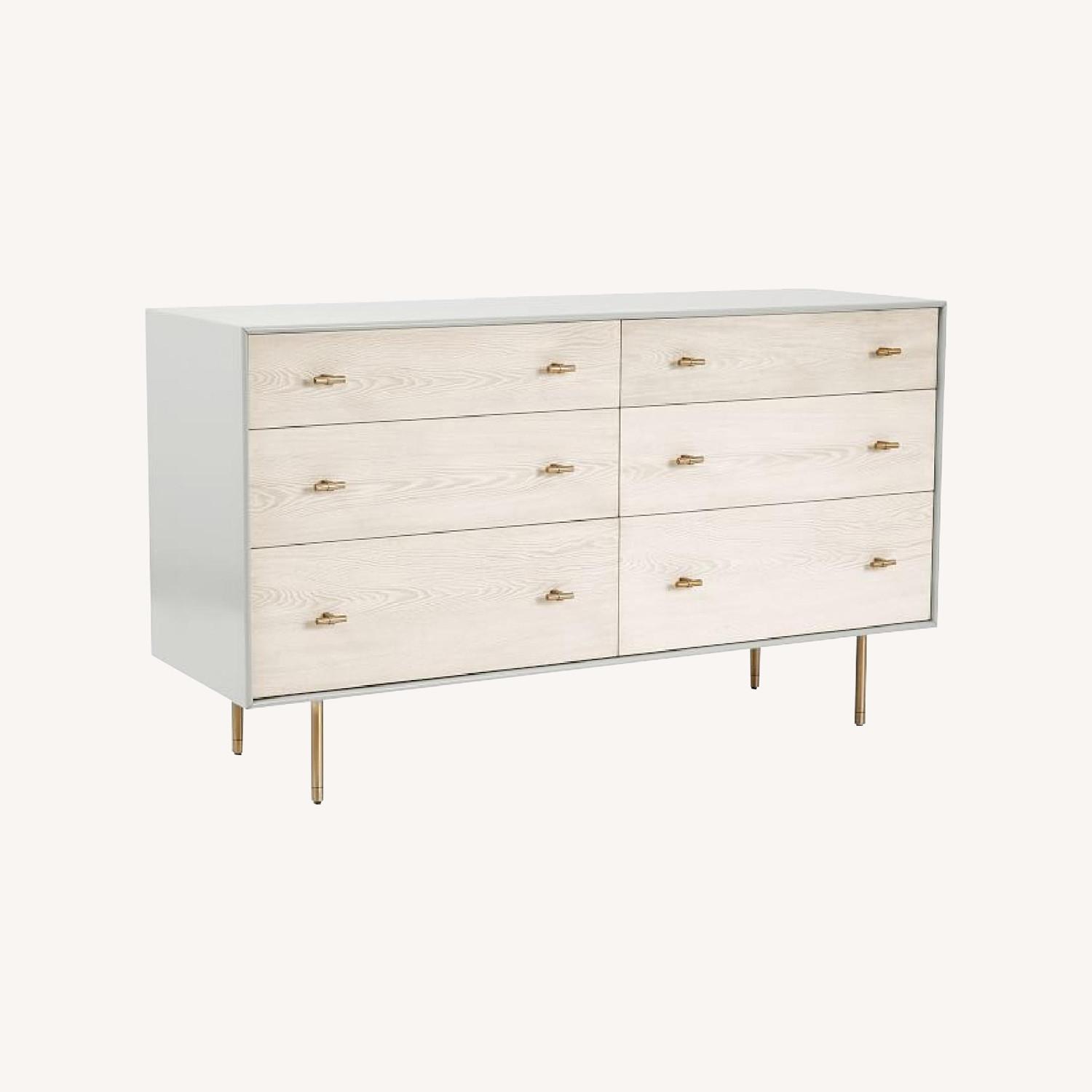 West Elm Modernist Wood & Lacquer 6-Drawer Dresser - image-0