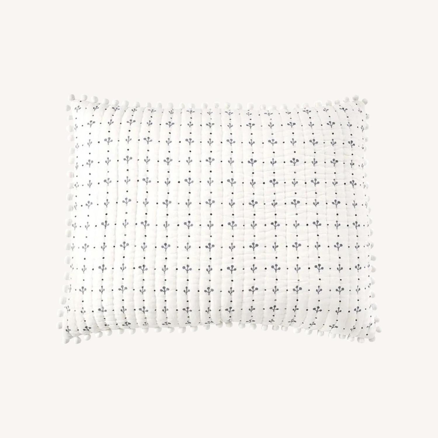Pom Pom Quilted Sham Set - image-0