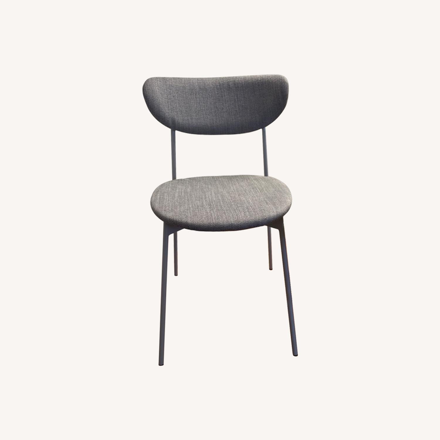 West Elm Modern Petal Upholstered Dining Chairs - image-0