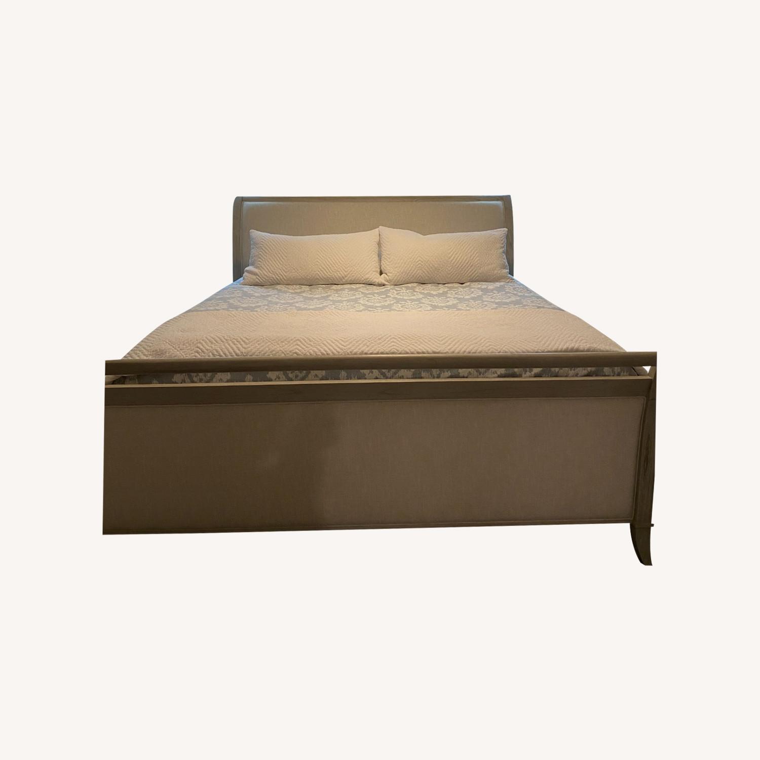 Arhaus Pearson King Sleigh Bed in London Fog - image-0