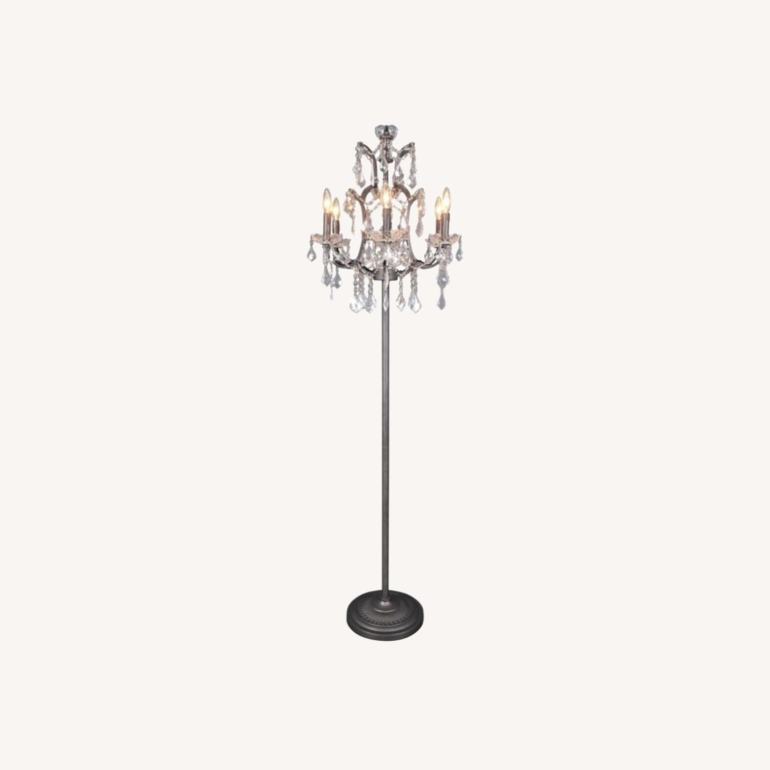 Aurelle Home Classic Crystal Floor Lamp - image-0