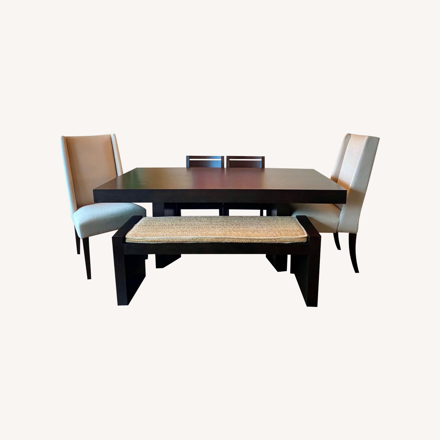 West Elm Dining Set with Chairs and Bench - image-0