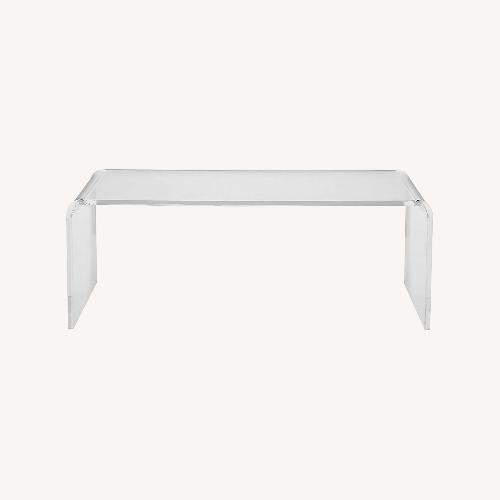 Used CB2 Acrylic Peekaboo Coffee Table for sale on AptDeco