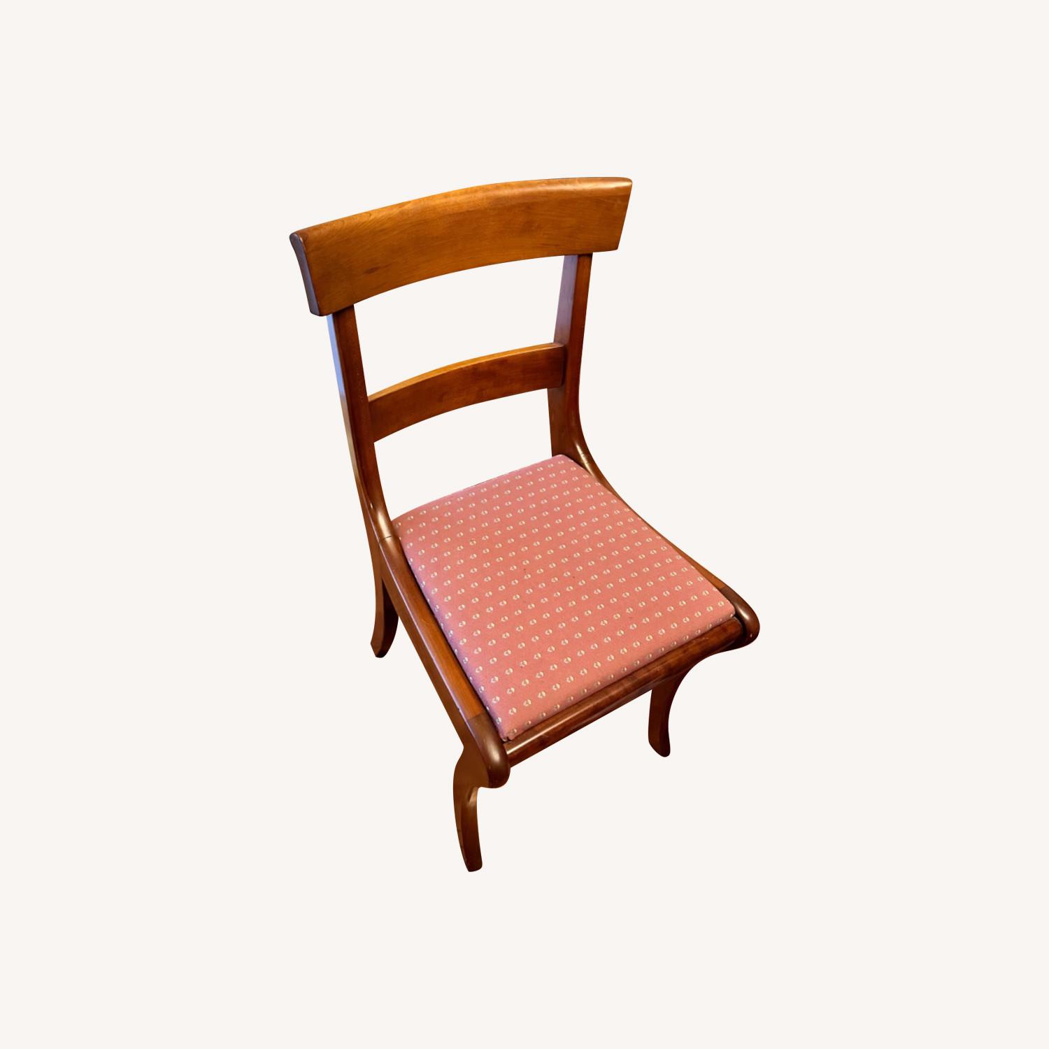 Antique Cherry Drop-Leaf Gateleg Table + Chairs - image-5