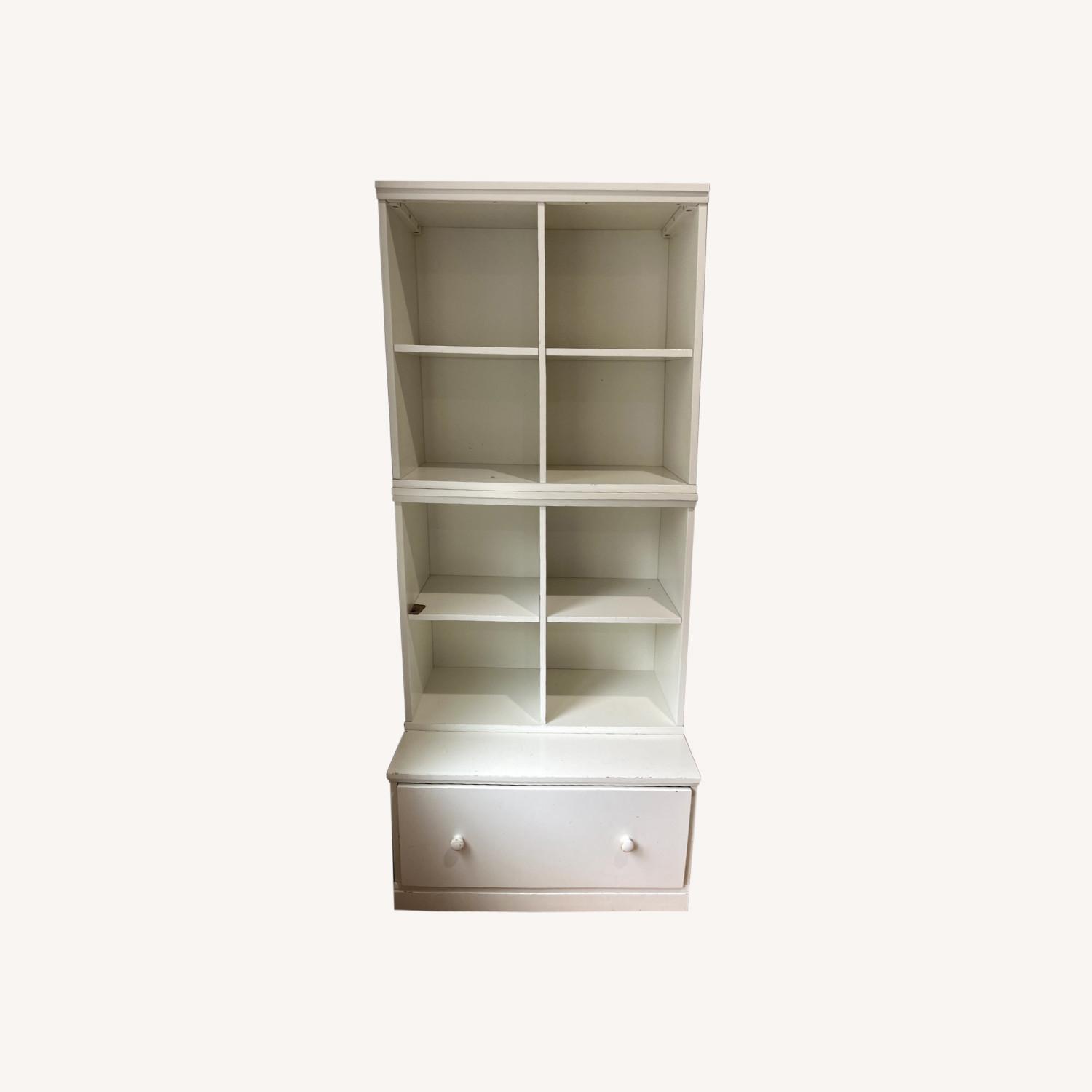 Pottery Barn Kids White Cubby Storage Unit - image-0