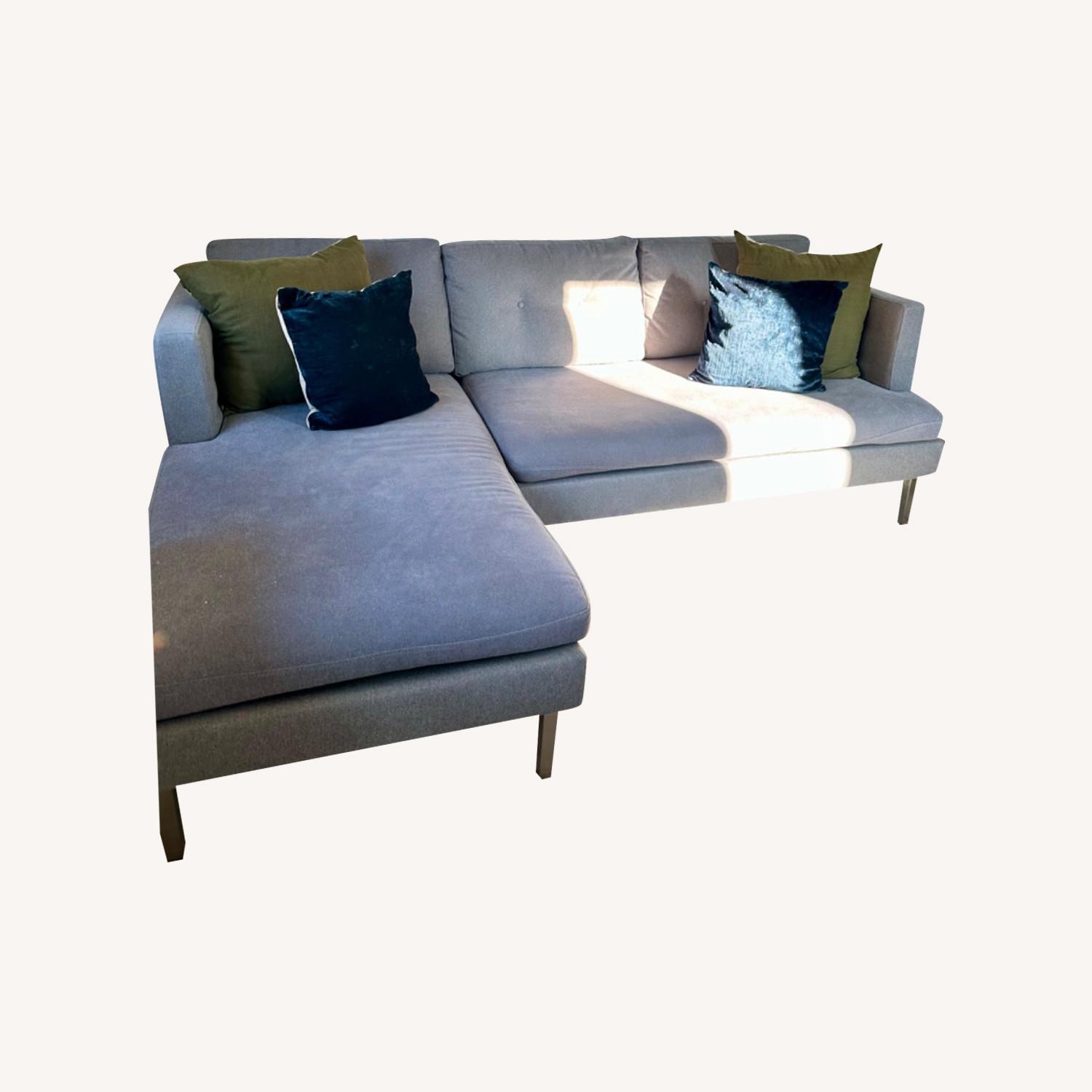 West Elm 2 Piece Sectional - Reversible Chaise - image-0