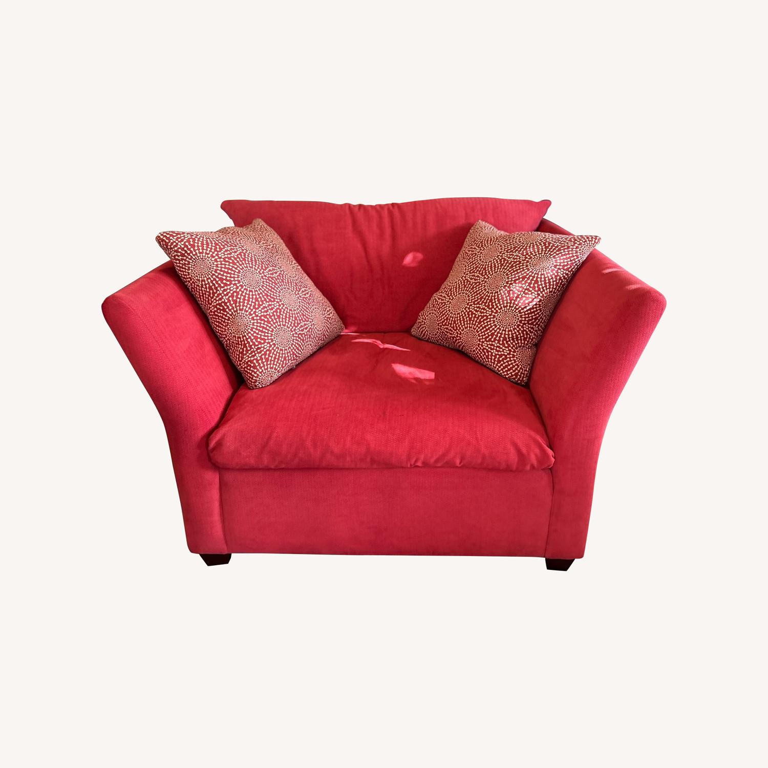 Klaussner Distinctions Fifi Red Sofa Chair