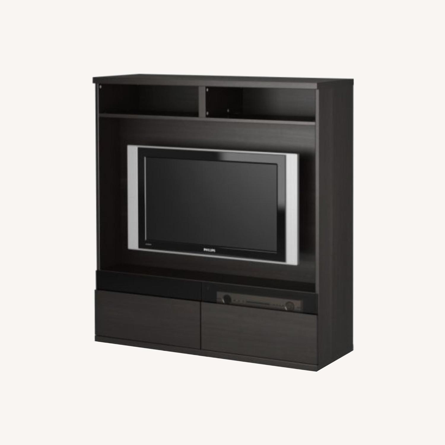 IKEA テレビボード BESTA BOASシリーズ BESTÅ ベストー テレビ台 扉付き, ホワイト/ラップヴィーケン ホワイト