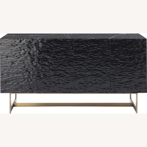 Used CB2 Ripple Black Media Console  for sale on AptDeco