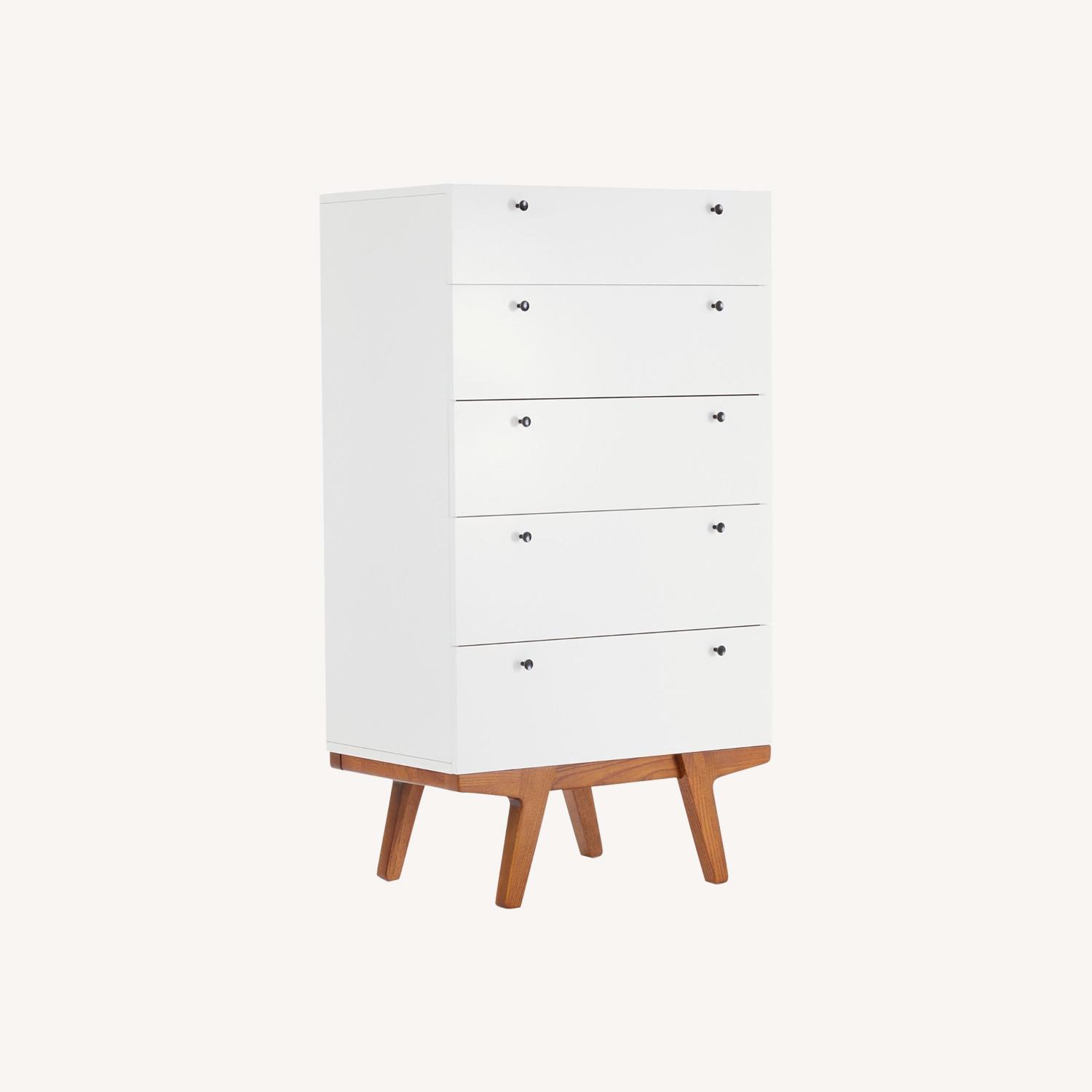 West Elm White Dresser - image-0