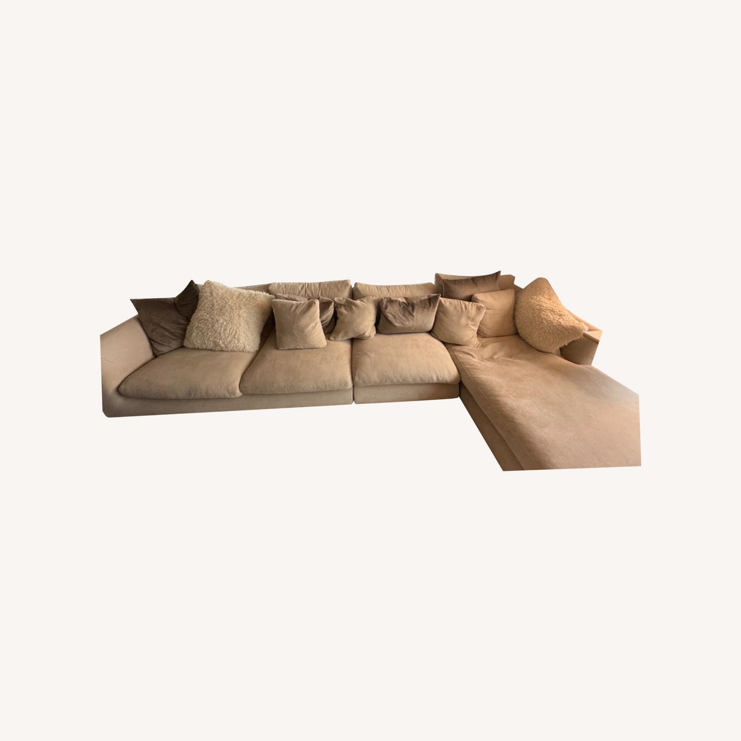 Cloud Cream 4 Seater Sectional - image-0