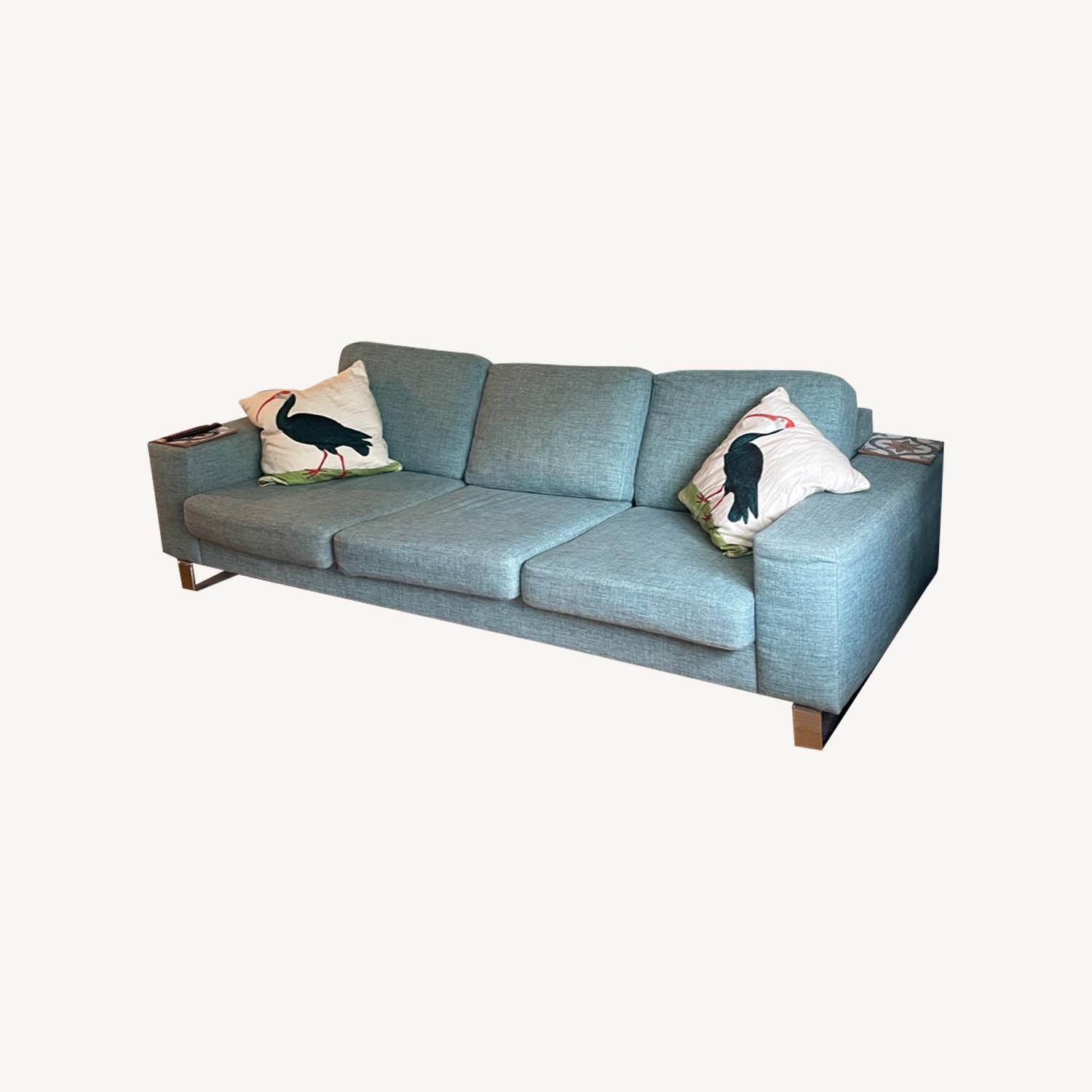 Mid Century Modern Sofa with Washable Seat Covers - image-0