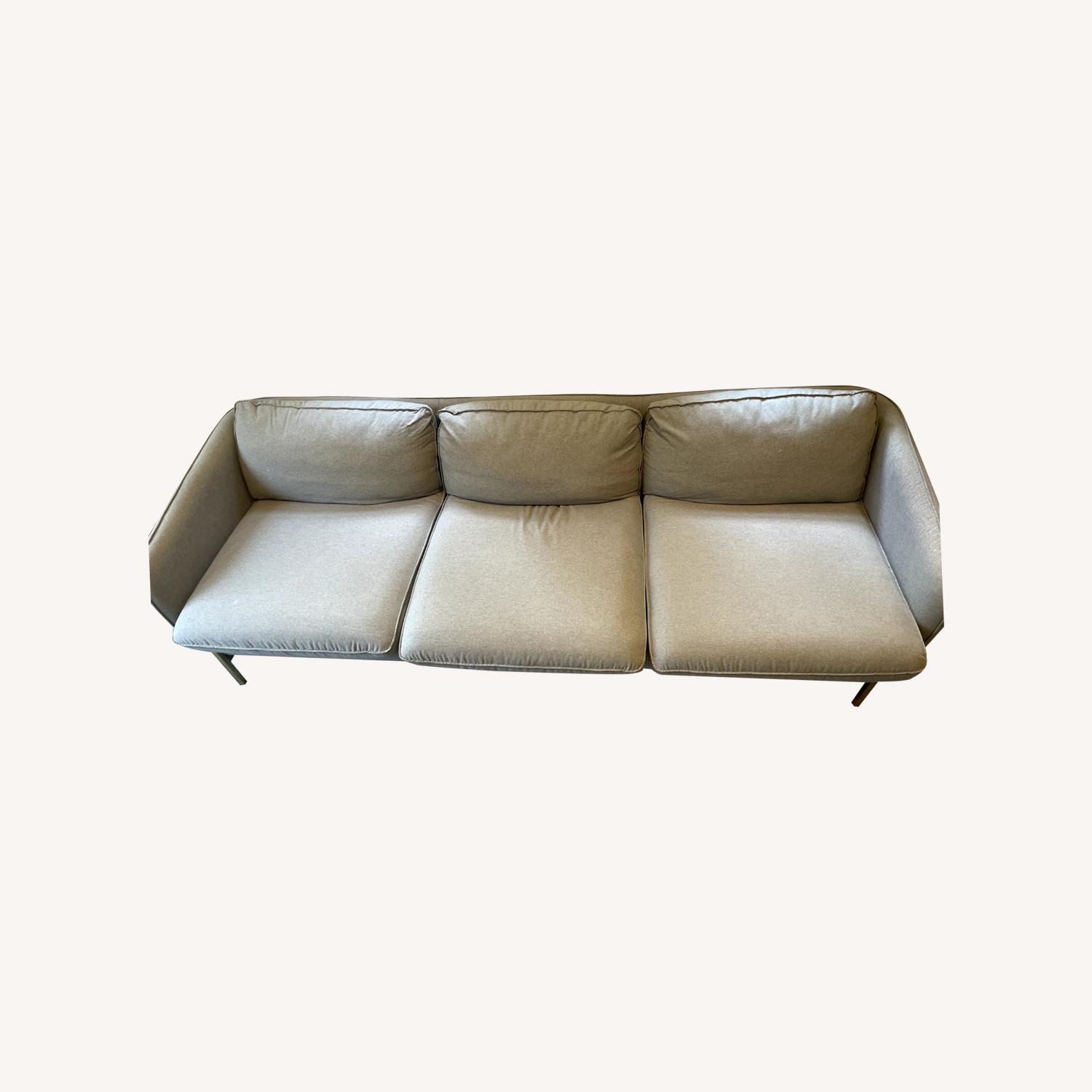 CB2 Grey Modern Sofa - image-0