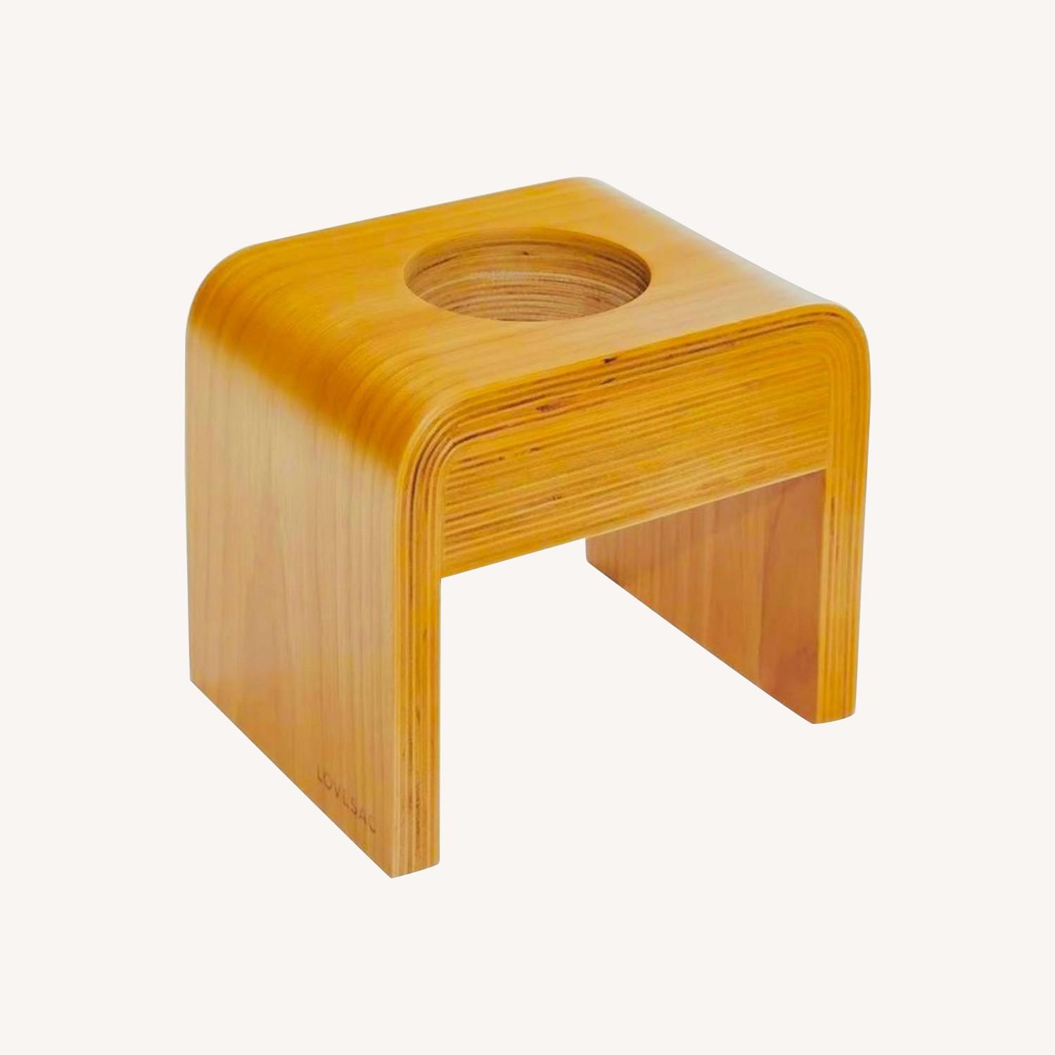 LoveSac Sactionals Drink Holder Hickory - image-0