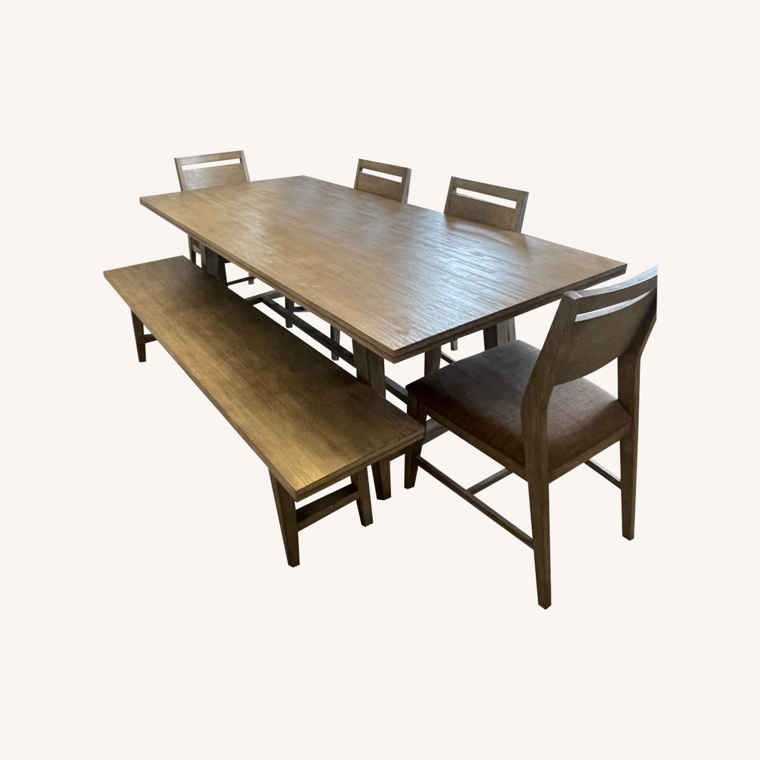 Macy's Gray Dining Set - image-0