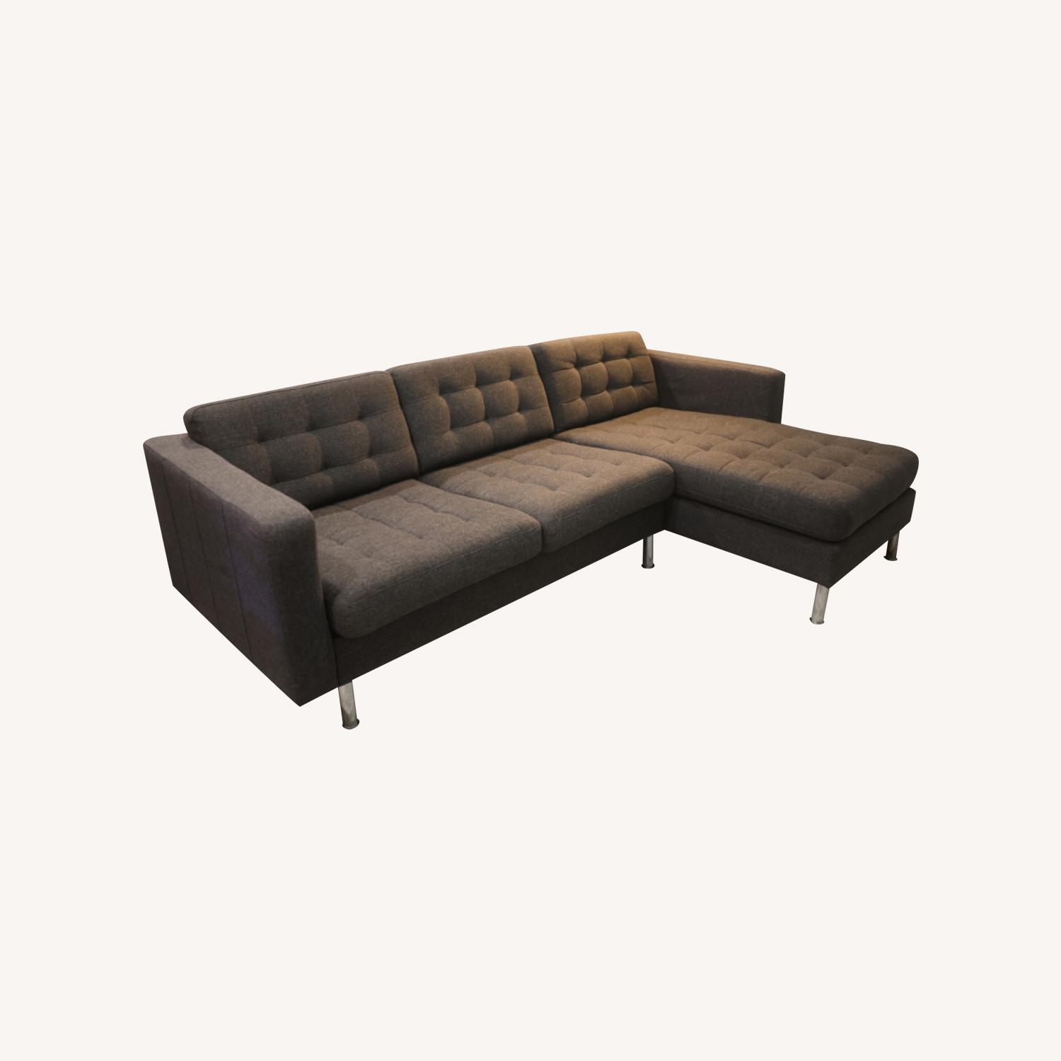 Grey IKEA Sectional - image-0