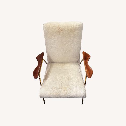 Used Ingmar Armchair in Sheepskin by Jonathan Adler for sale on AptDeco