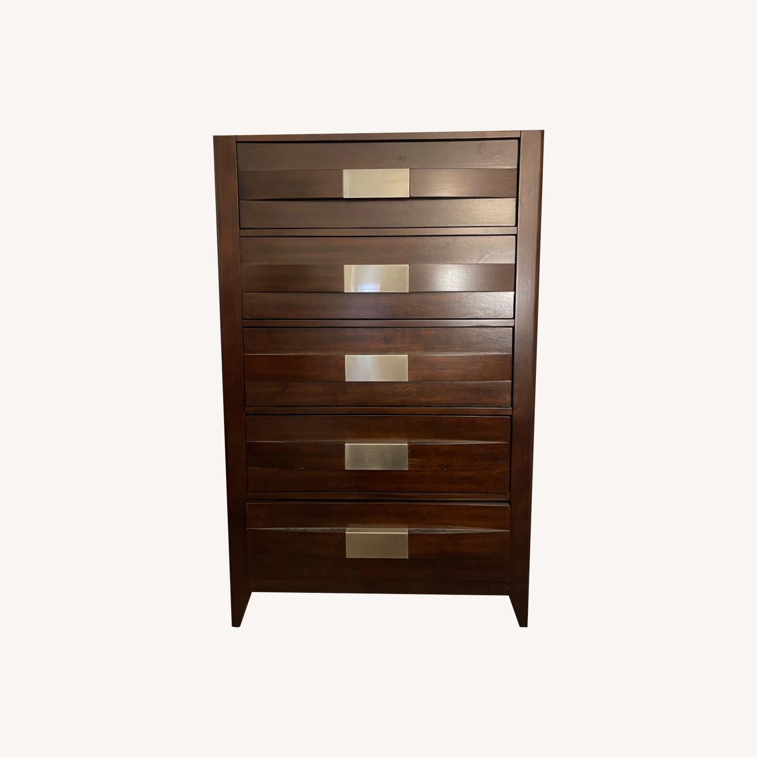 Bob's Discount Dark Brown Ventura Chest - image-0