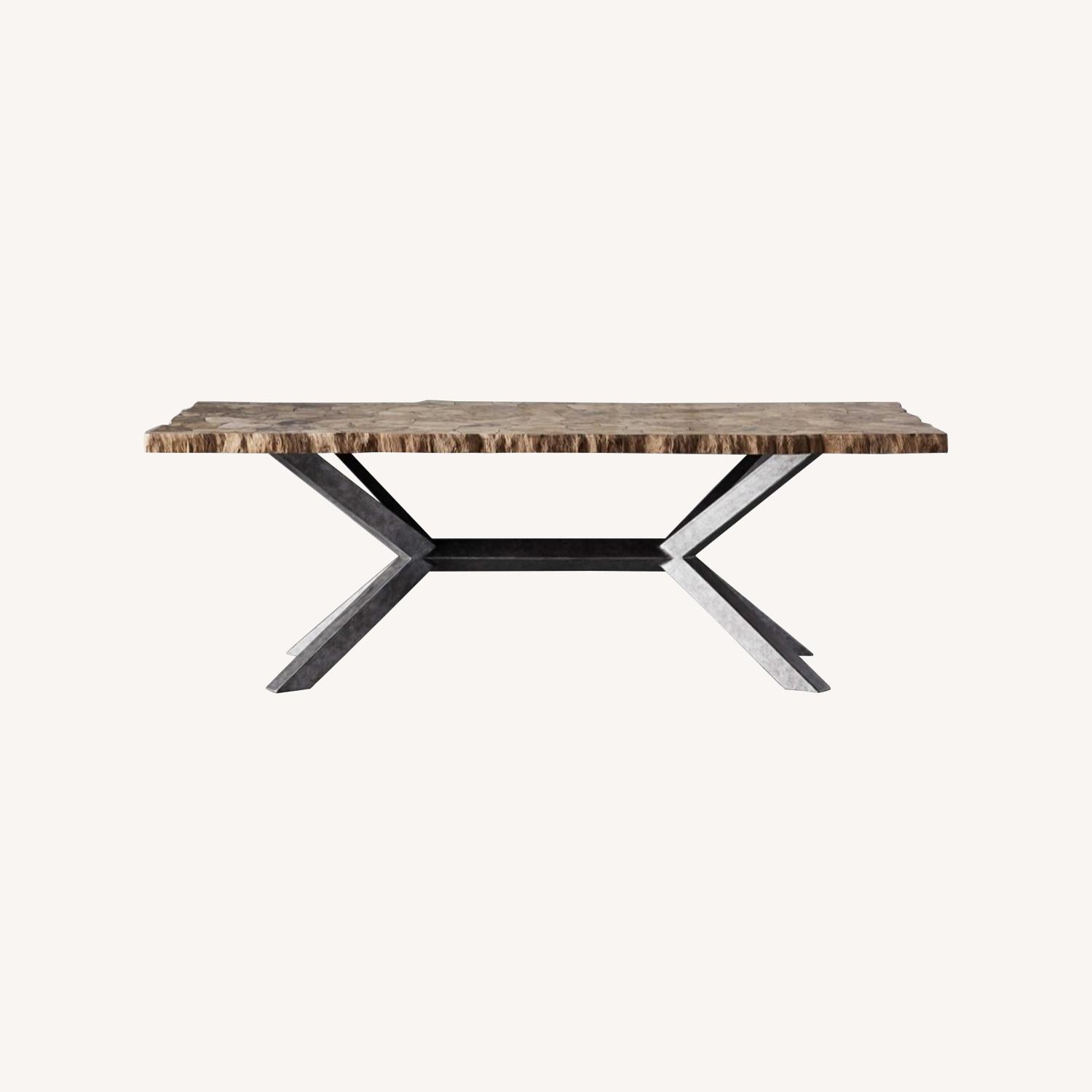 Arhaus Petra Petrified Wood Dining Table - image-0