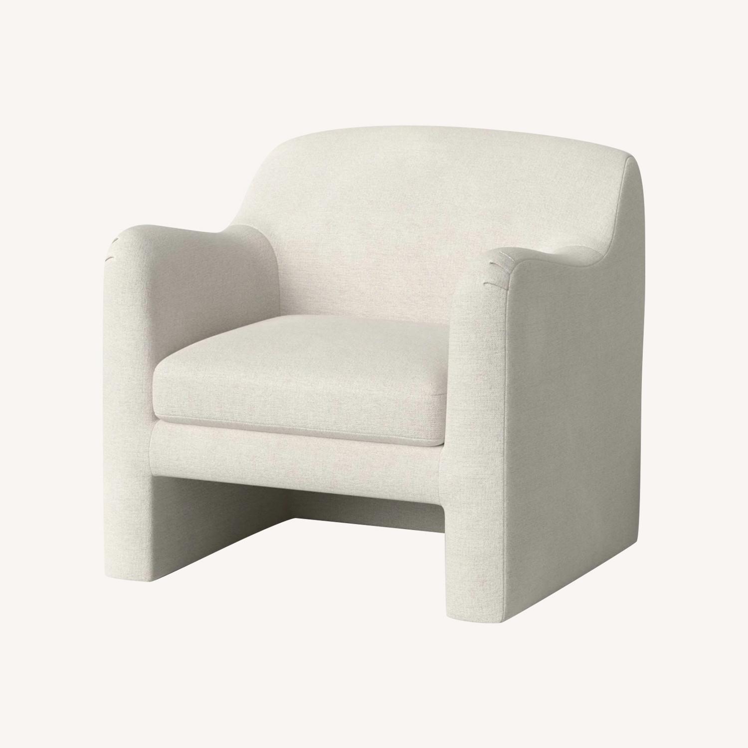 Target Curved Upholstered Accent Chair - image-0