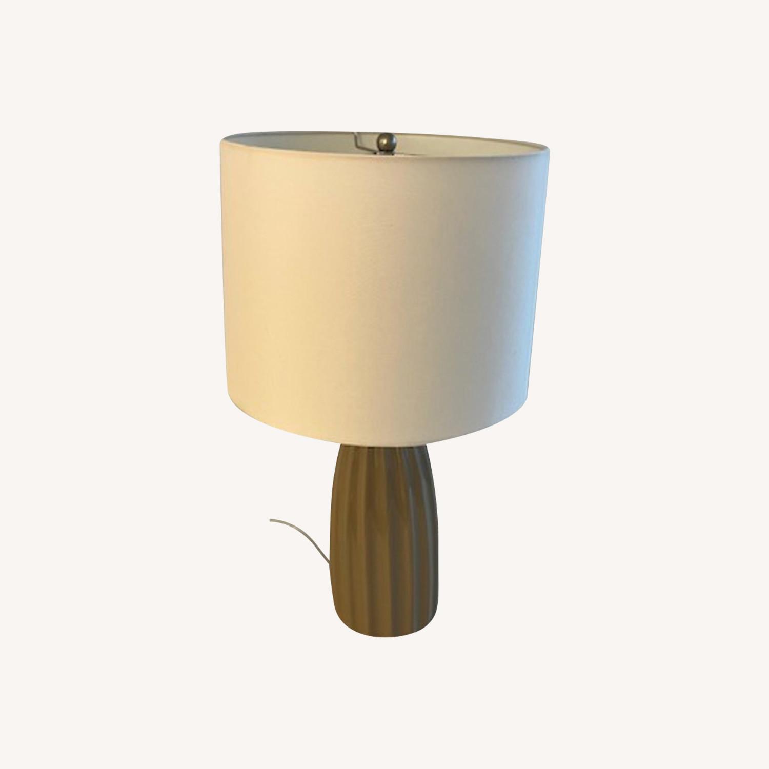 Gray Table Lamp - image-0