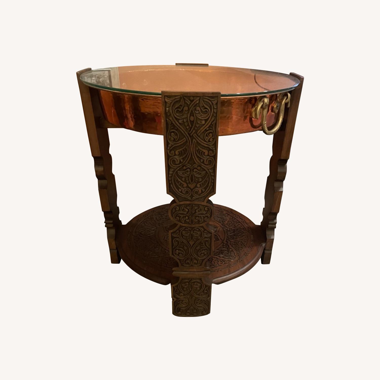Hand Carved Syrian End Tables - image-0