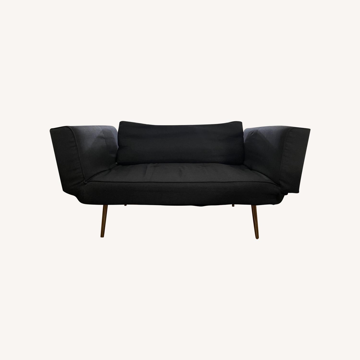 Navy Loveseat and Sleeper with Storage - image-0