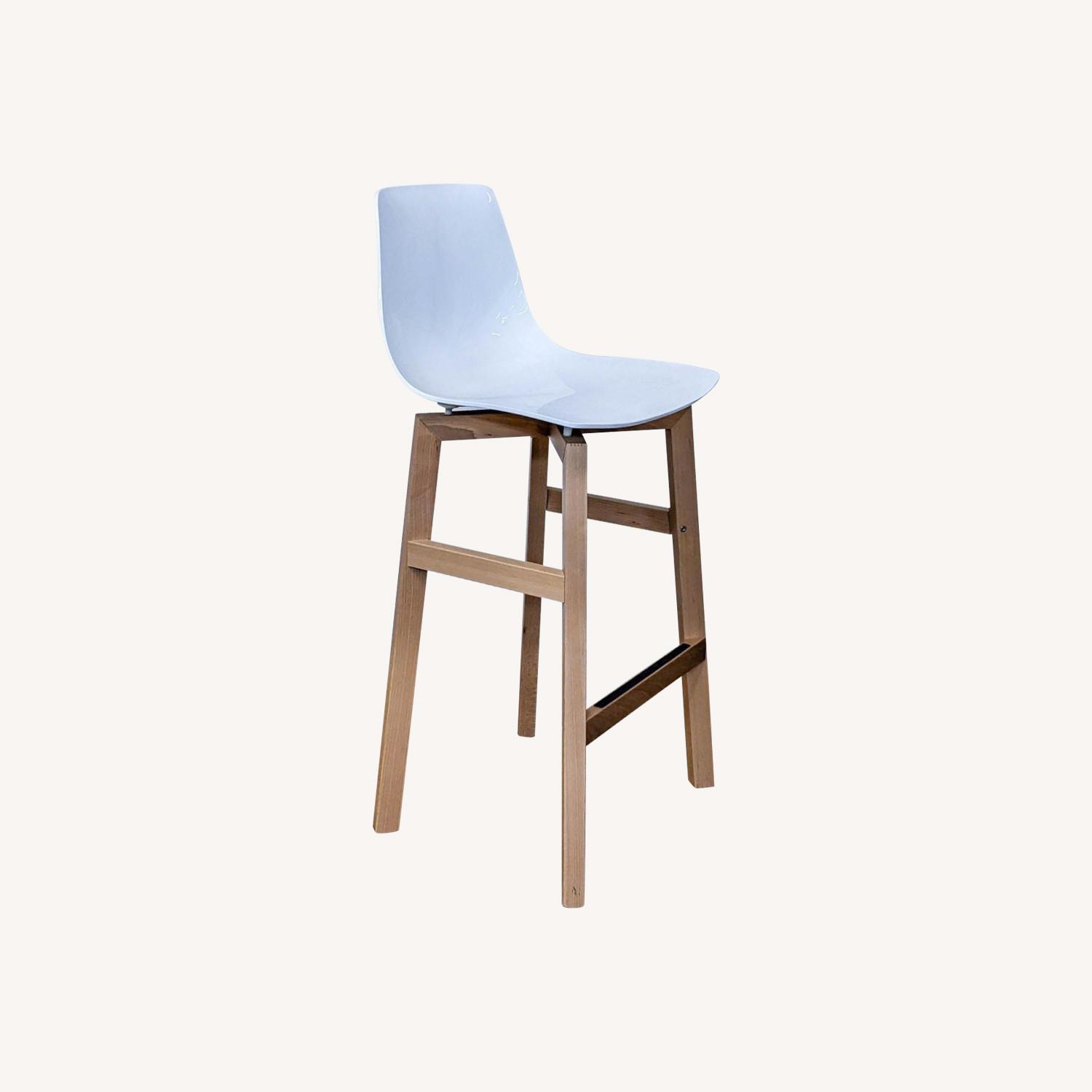 CB2 White Stool - image-0
