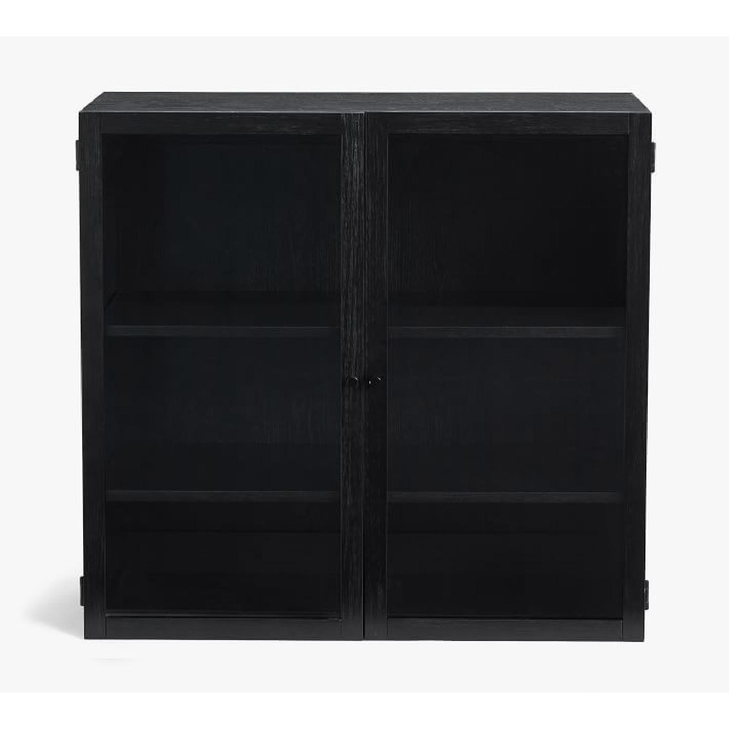 Pottery Barn Haven 38" Wood Hutch, Black - image-4
