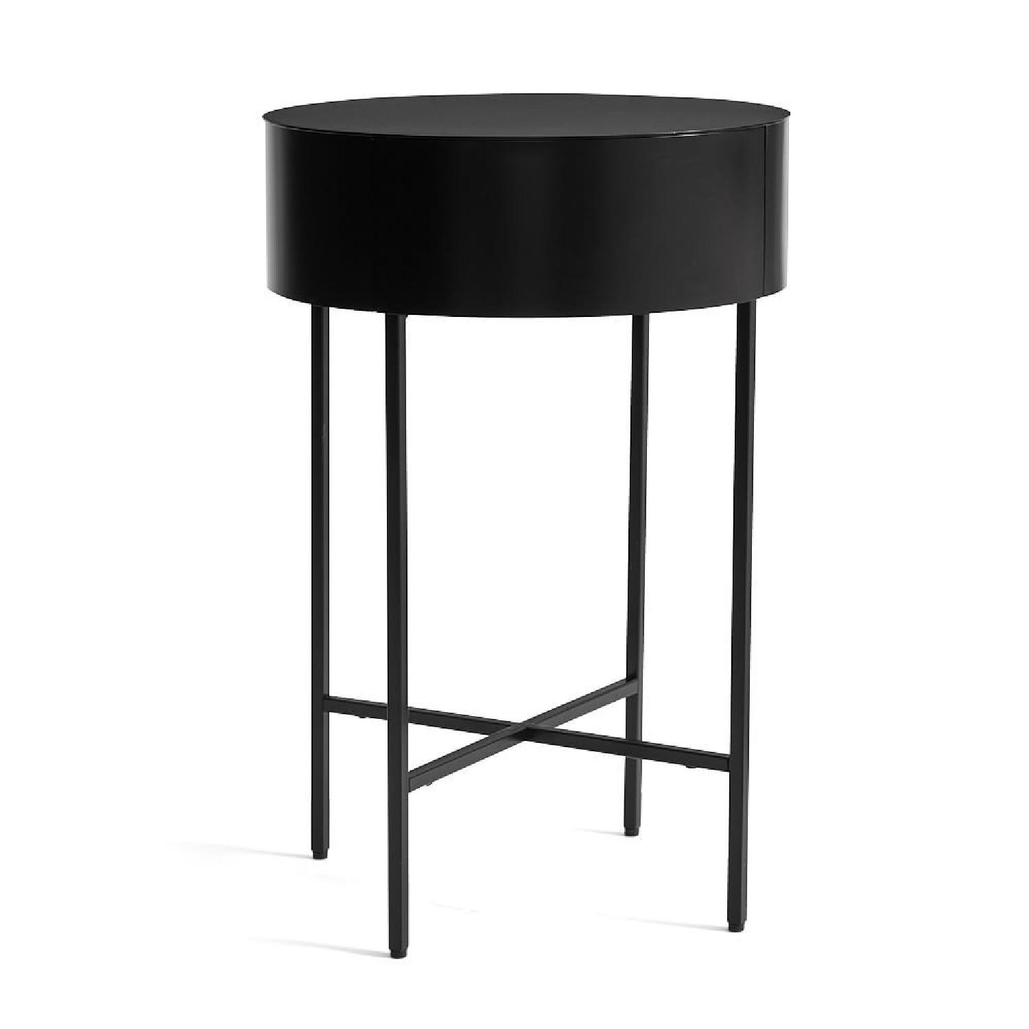 Pottery Barn Jean Round Metal Nightstand - image-7