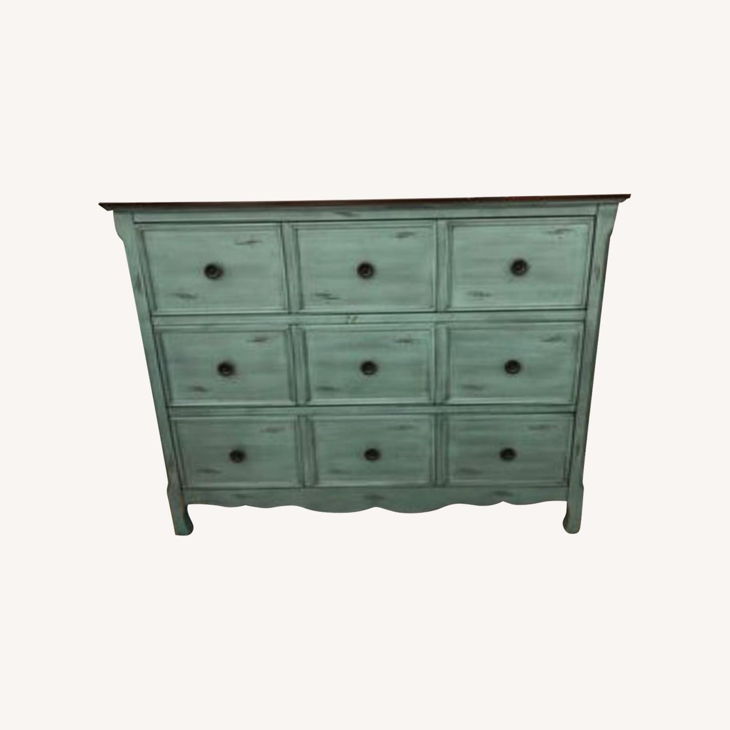 Teal Dresser - 3 Drawer - AptDeco