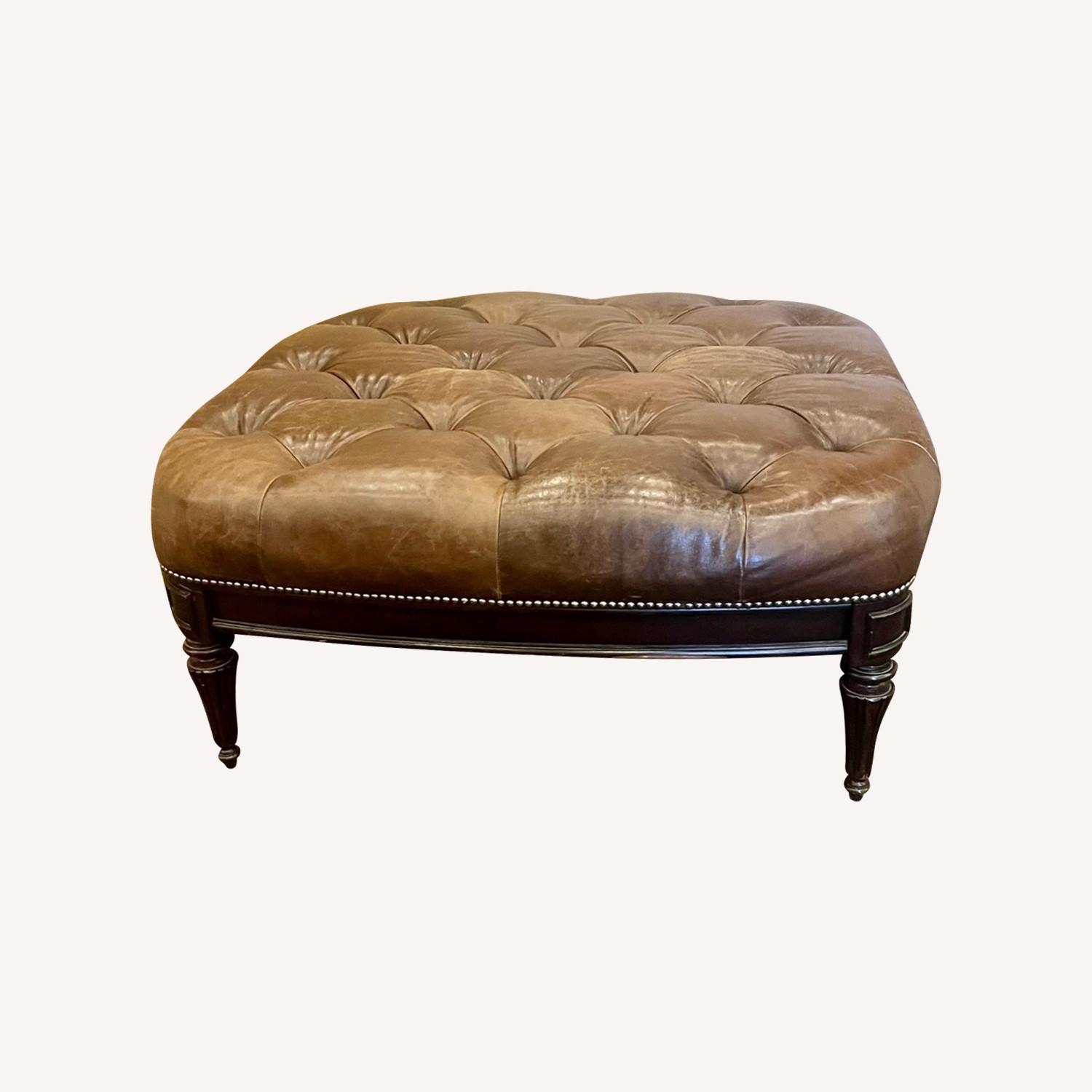 Leather Ottoman Coffee Table - image-0
