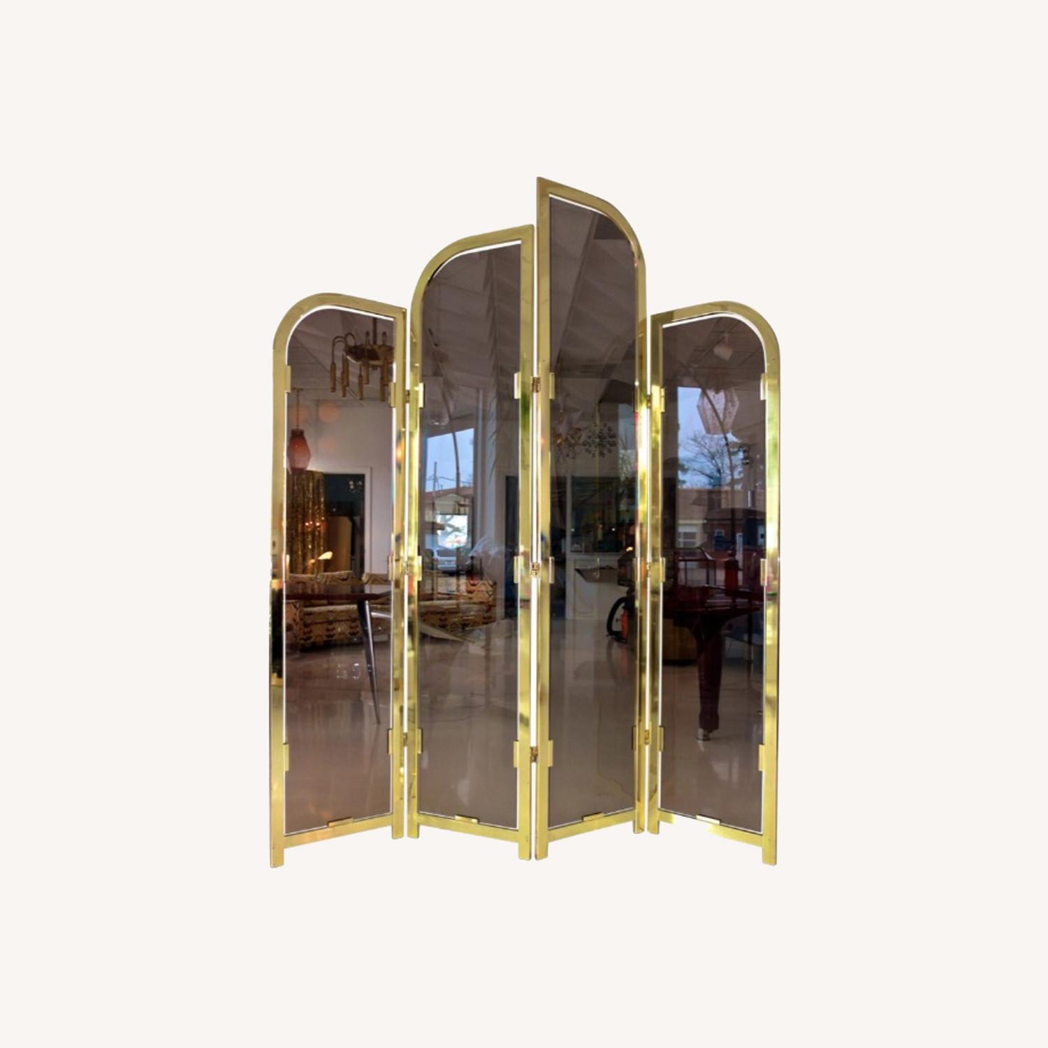 Vintage Brass Room Divider - image-0
