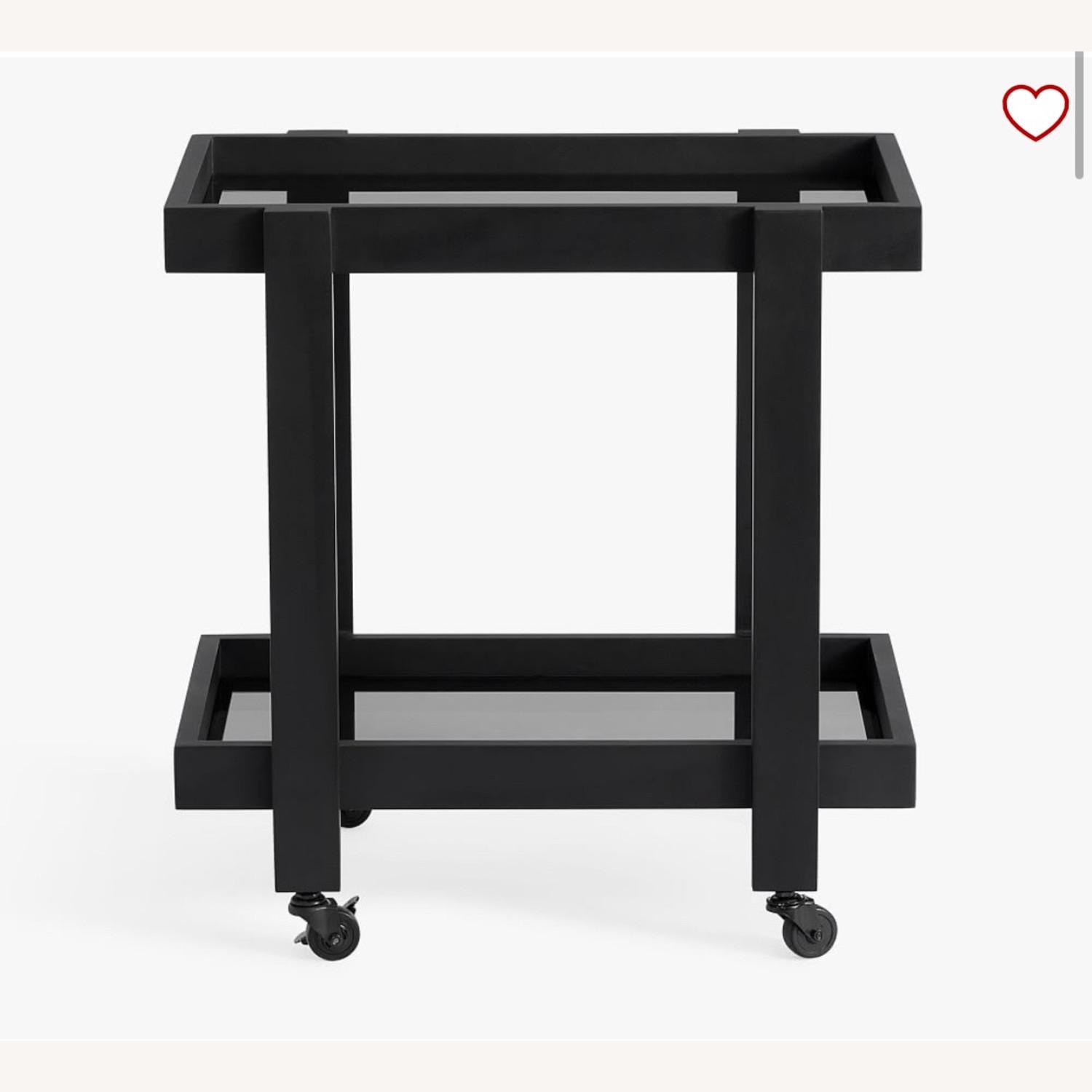 Pottery Barn Malibu Black Bar Cart - image-4