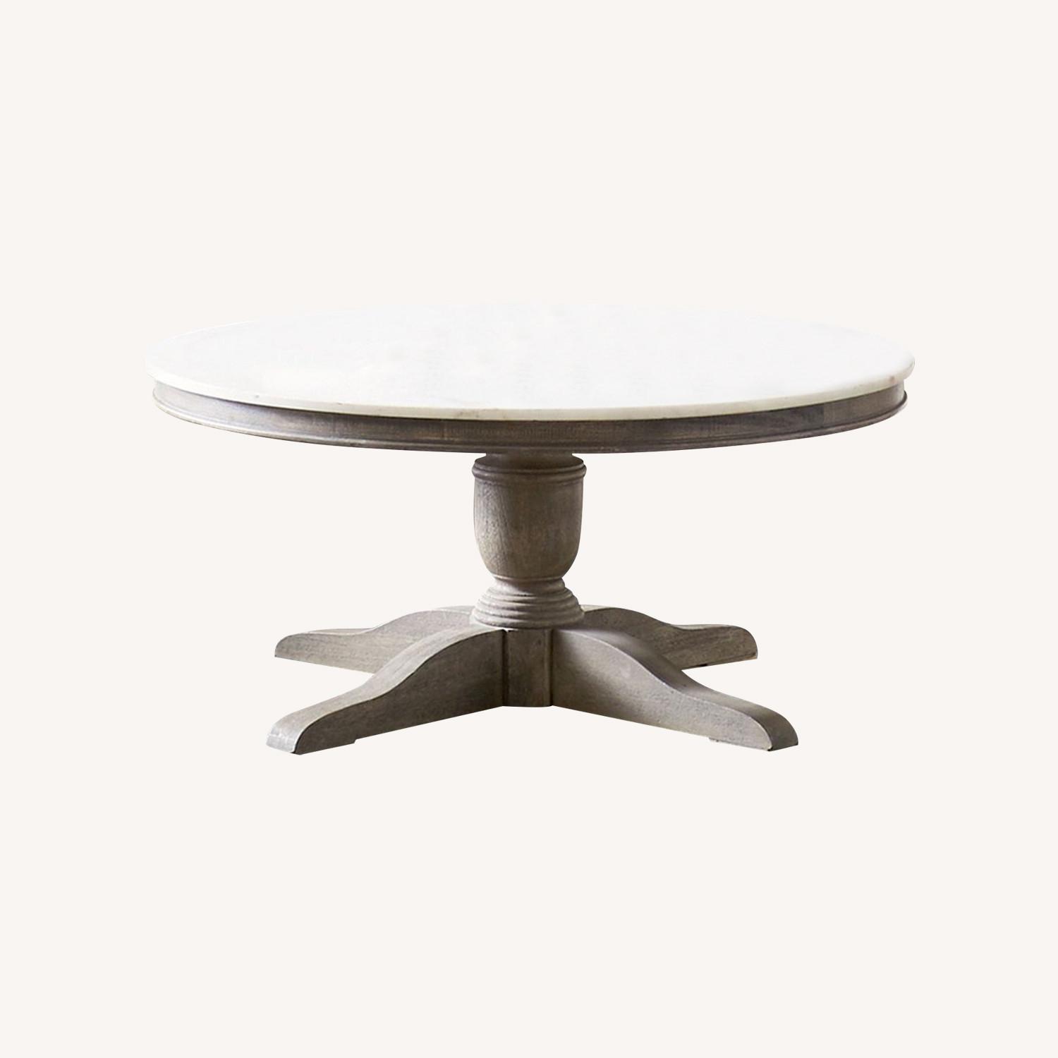 Pottery Barn Alexandra Marble Coffee Table - image-0