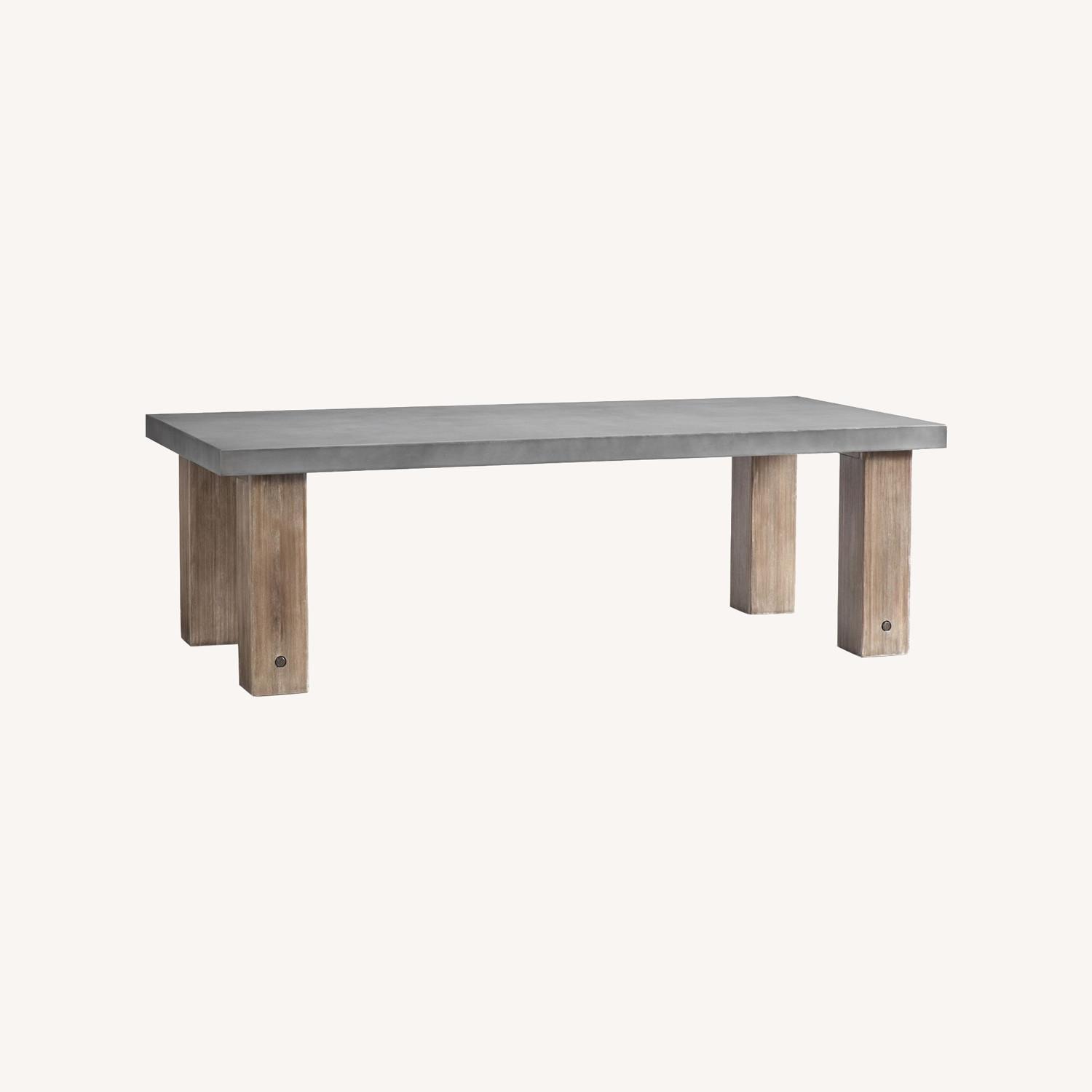 Pottery Barn Abbott Concrete Dining Table - AptDeco