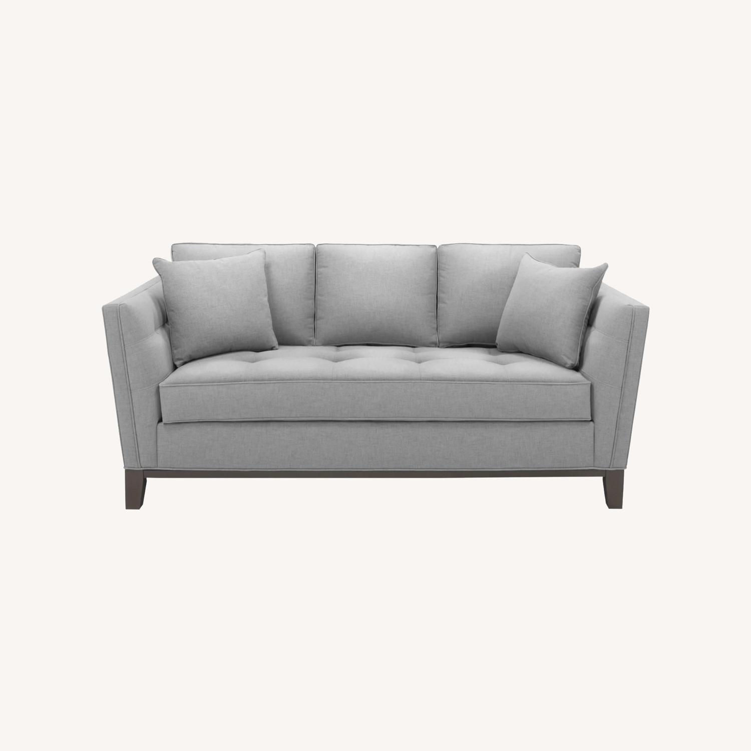 H.M. Richards Gray Fabric Sofa - image-0