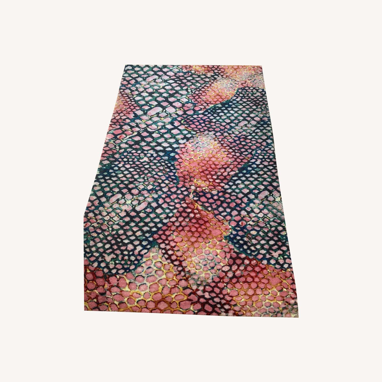 CB2 Snakeskin Area Rug 5x8 - image-0