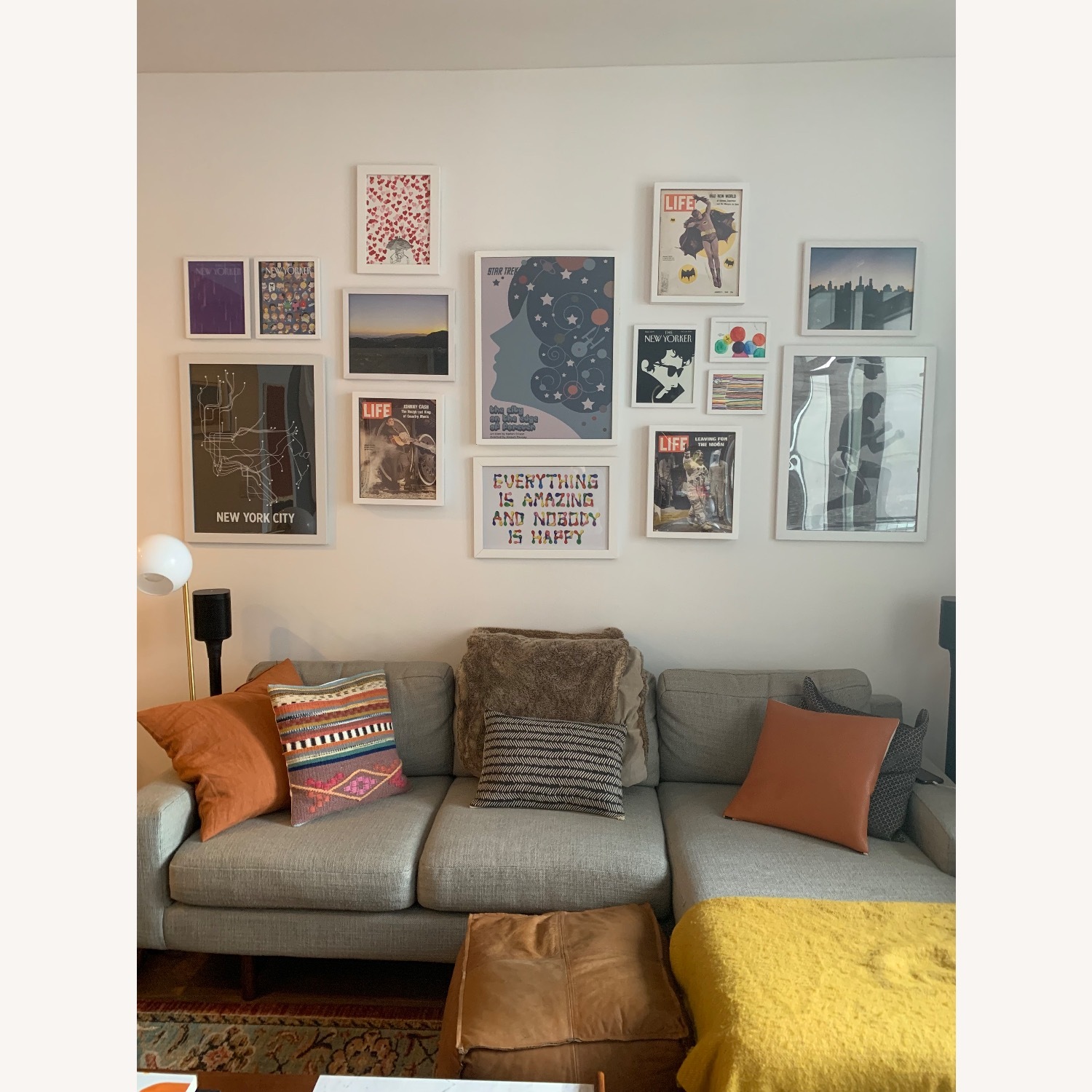 West Elm Grey Eddy Sectional Sofa - image-5