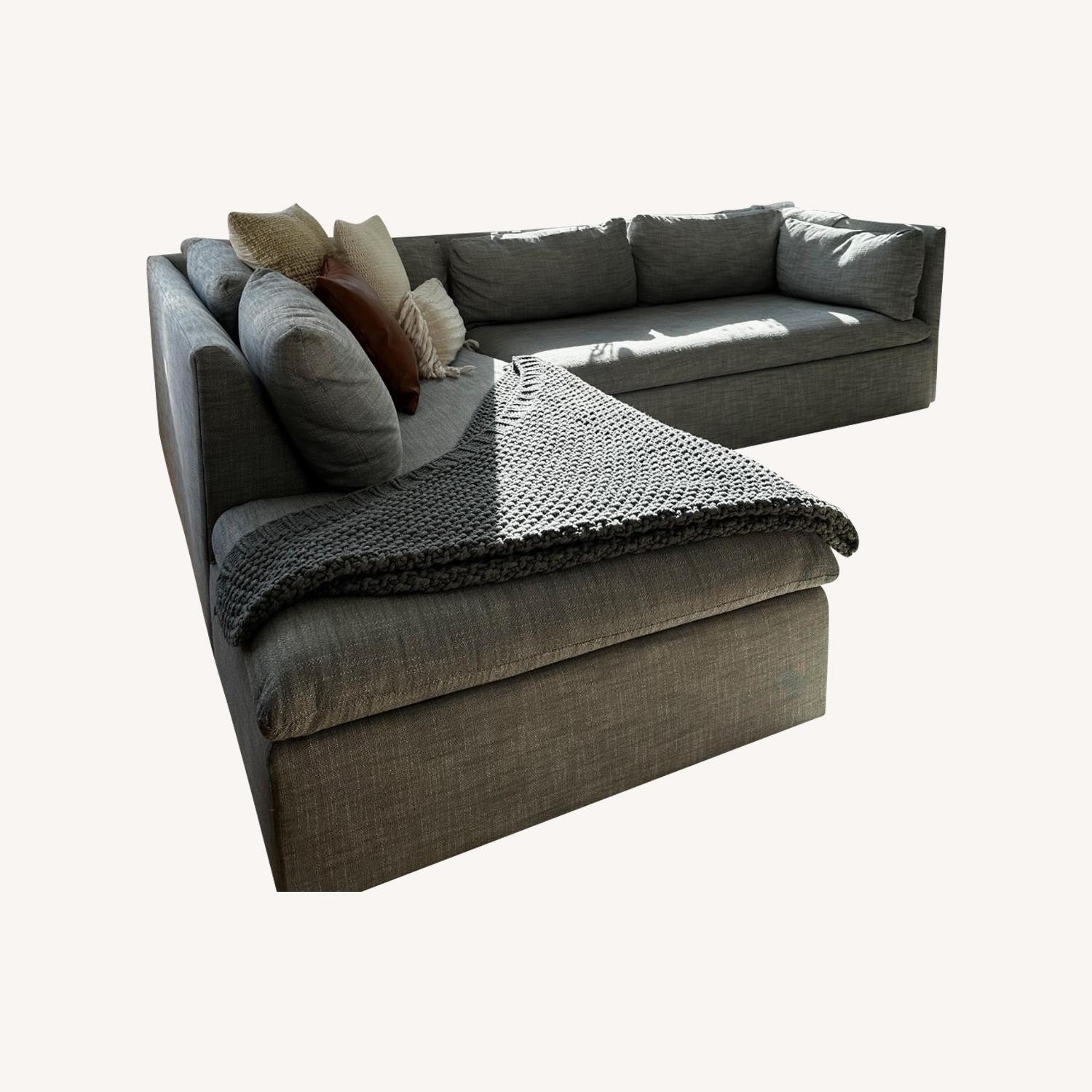 West Elm Shelter 2-Piece Bumper Chaise Sectional - image-0