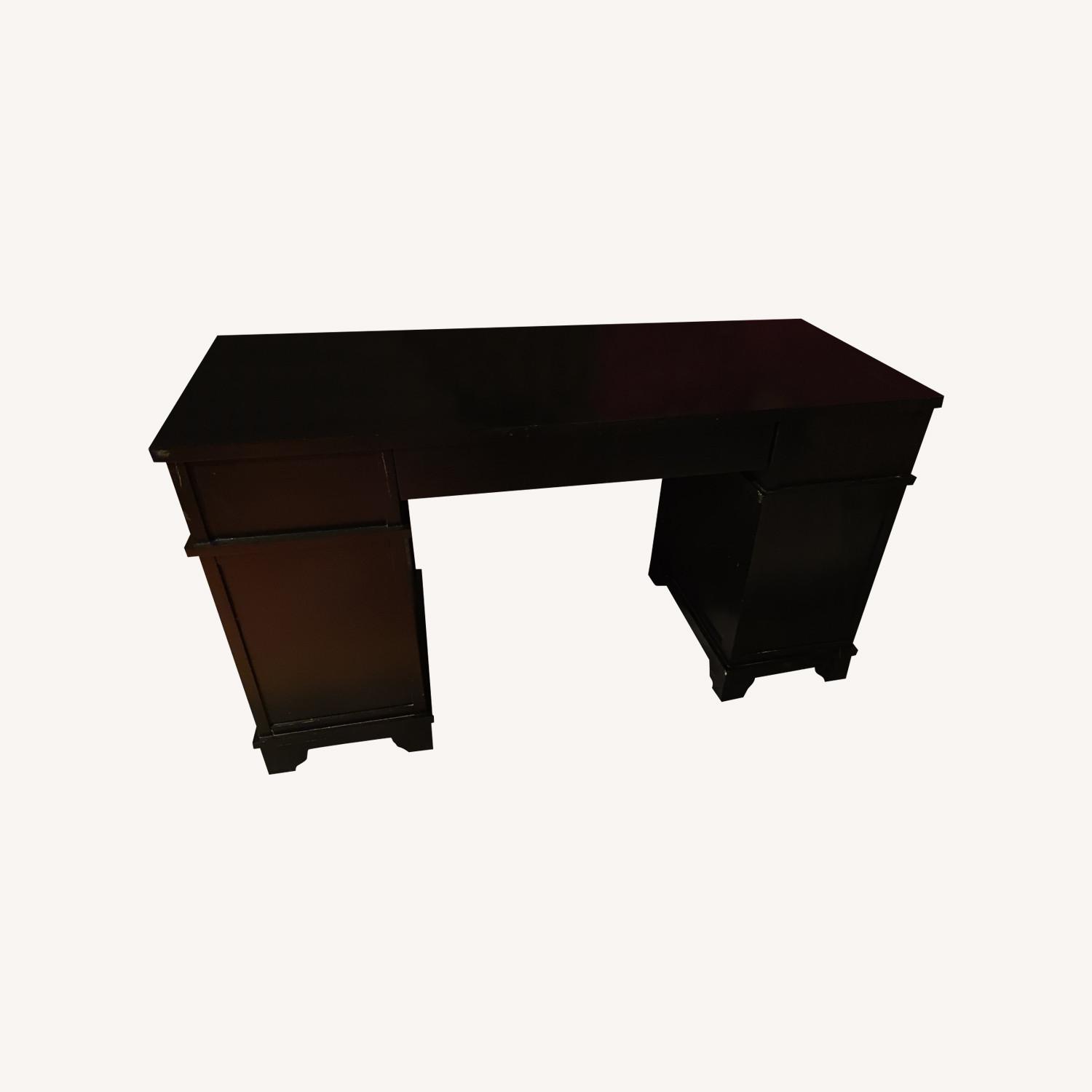 Pottery Barn Wooden Office Desk - image-0