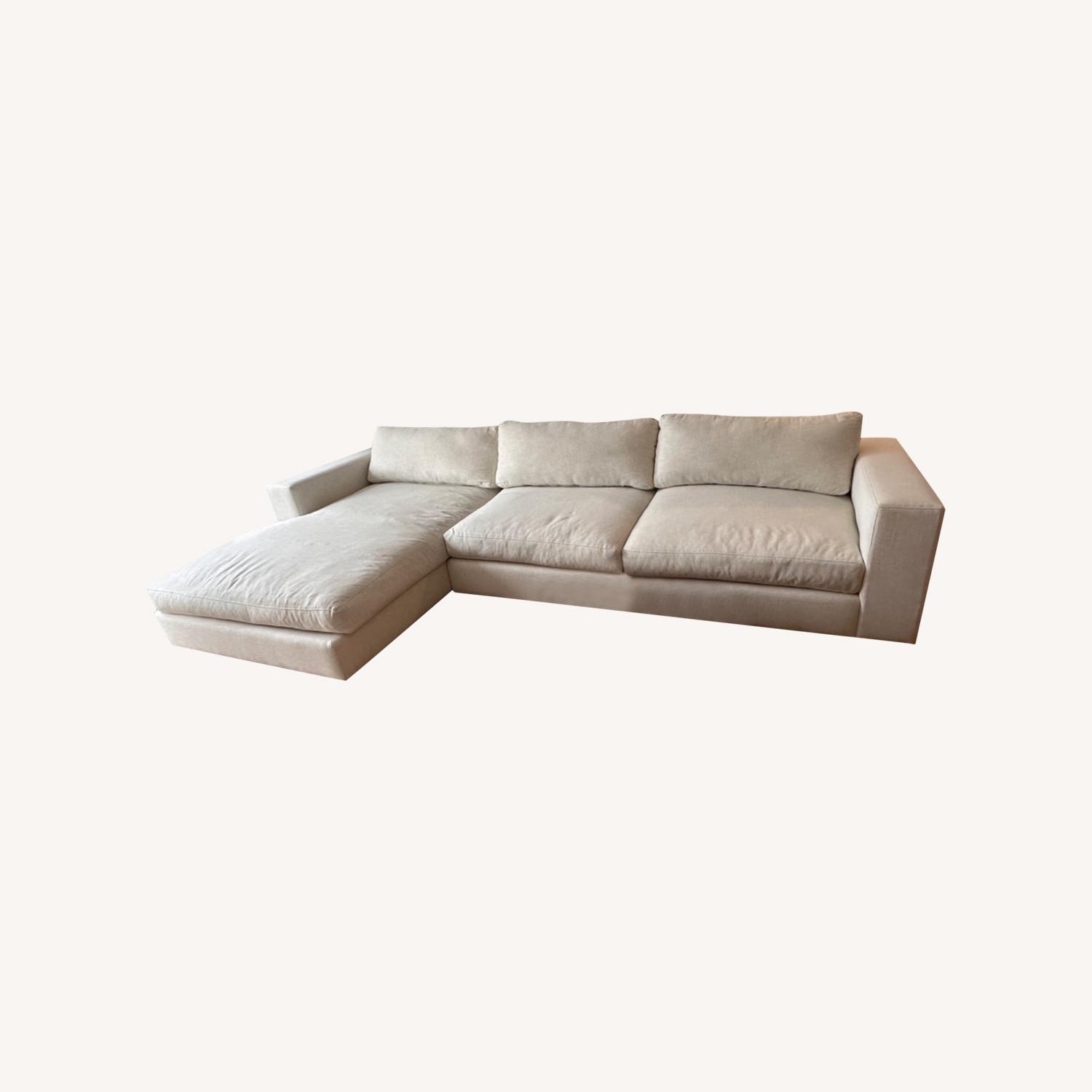 Crate & Barrel 2 Piece Sectional - image-0