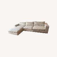 Crate & Barrel 2 Piece Sectional